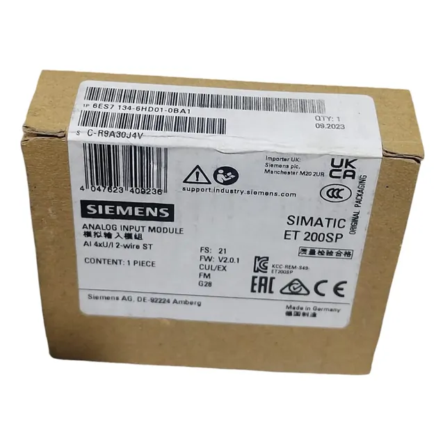 Siemens 6es7134-6hd01-0ba1 Analog Input Module 4x