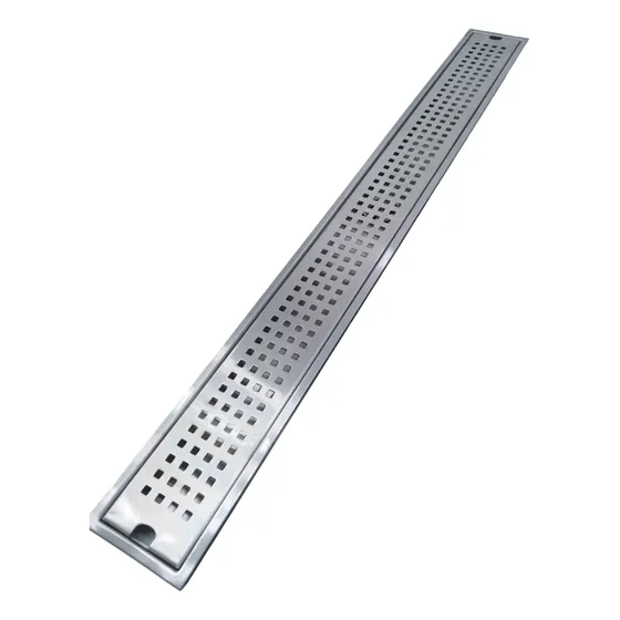 Rejilla Centro Piso Drenaje Rectangular De Lujo 90x10