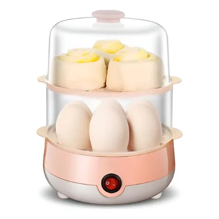 Cozedor Ovos Máquina De Cozinhar A Vapor 110v 2 Andare Rosa-claro 127/220v 60hz