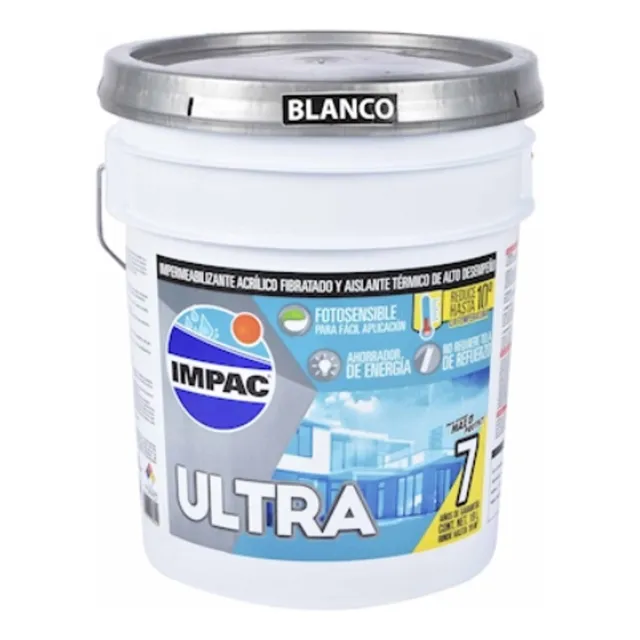 Impac Ultra 7 Años 19 L Impermeabilizante Fotosensible Blanco Mate