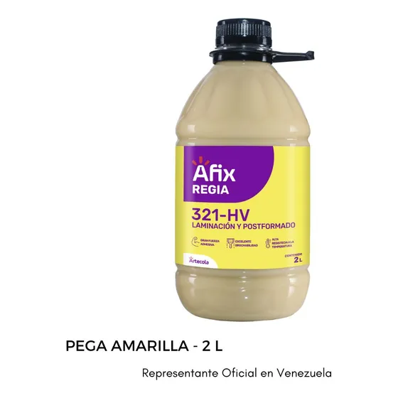 Pega Amarilla Afix De Contacto Regia 321hv Garrafa 2 Litros