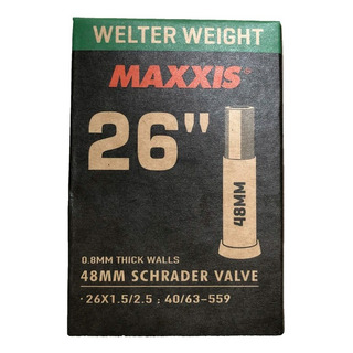 Cámara Maxxis Welterweight 26x1.5/2.5 V. Americana Cámara Maxxis Welterweight 26x1.5/2.5 V. Americana