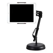 Soporte Atril Plegable Brazo Celular Tablet Con Base Mesa Negro