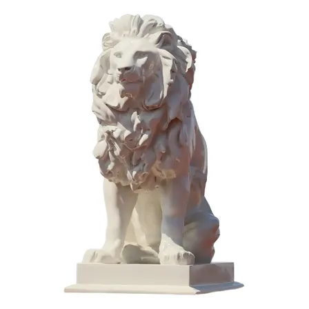 Leão Premium Palácio Justiça 160cm Fibra Escultura Estátua Variadas