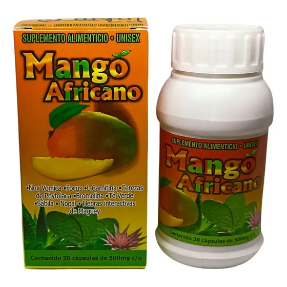 Mango Africano 30 Caps 500 Mg Dina 