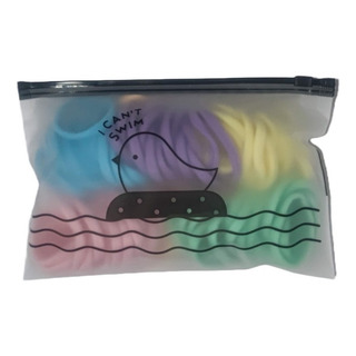 100 Ligas De Lycra Para El Cabello Sin Costura + Bolsa 4cm 100 Ligas De Lycra Para El Cabello Sin Costura + Bolsa 4cm