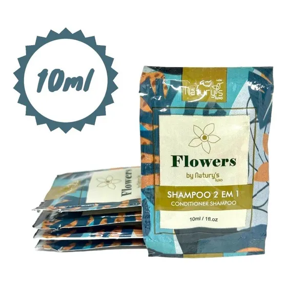 Shampoo Estoril Cosméticos Cabelos 2X1 sache 10ml 2x1 de flower's en sachê de 1kg