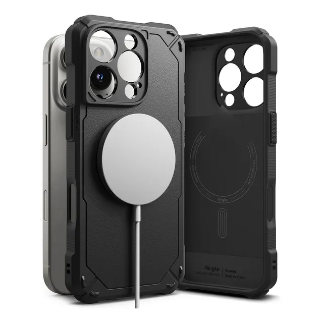 Funda Ringke Para iPhone 16 Pro Max Rugged Gear Magfit Black