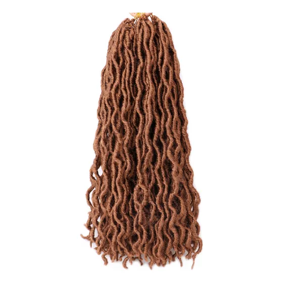 Extensiones De Rastas Sintéticas Trenzadas De 18 Pulgadas De