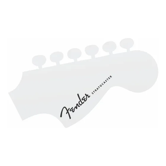 Decal Fender Stratocaster Headstock Guitarra - 8,5cm Cromado