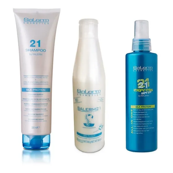 Kit 3 Productos Cuidado Capilar Salerm Verano Proteccion Uv