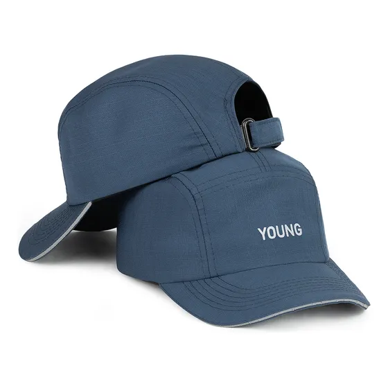 Boné Five Panel Tactel Aba Refletiva Treino Ajustável Young