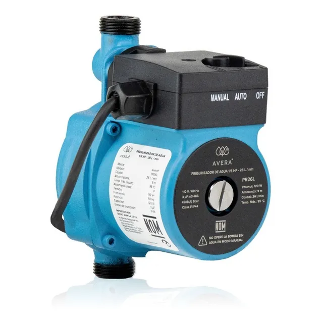 Avera Bomba Presurizadora D Agua Automático 1/6hp 26l/m Ip44