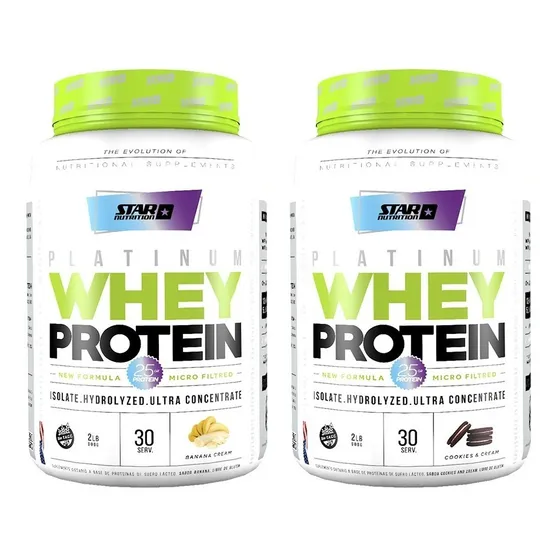 Proteina Whey Star Nutrition 2 Lb X 2 Unidades