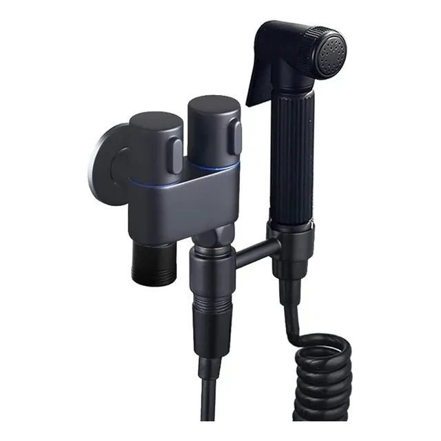 Grifo Inodoro De Control Dual Con Manguera Expandible 200cm