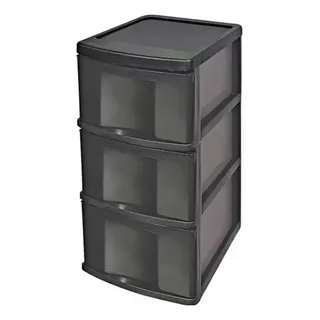 Gaveteiro Organizador PlĂĄstico Com 3 Gavetas Grandes Cor Preto Gaveteiro Organizador PlĂĄstico Com 3 Gavetas Grandes Cor Preto