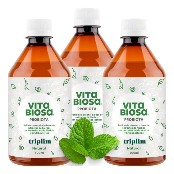 3 Unidades Probioticos Organicos Bebida Vitabiosa Digestivos