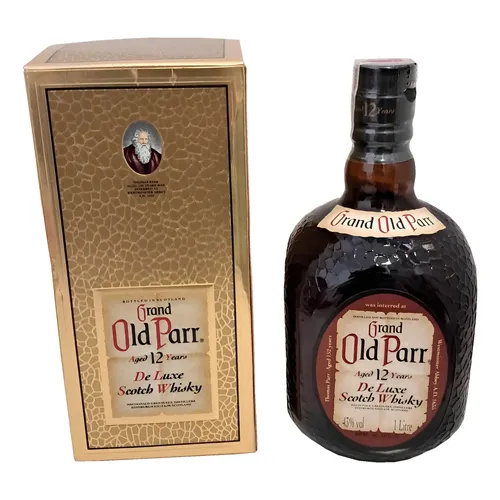 Grand Old Parr 12 Anos De Luxe Scotch Whisky Anos 80/90 Raro