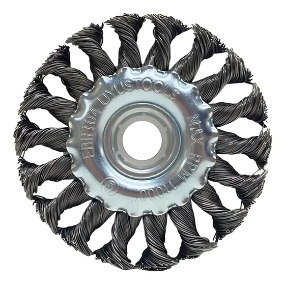 Grata Circular Acero Trenzada 4'' Eje 22,23mm Uyustools