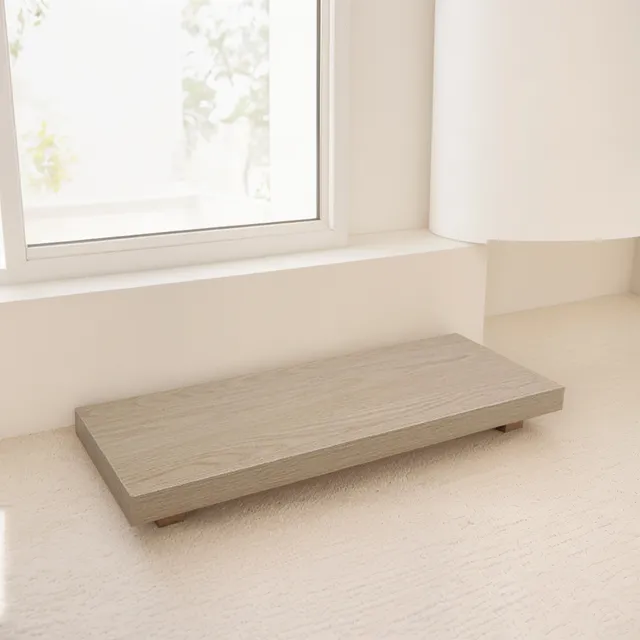 Repisa De Madera Flotante 30x24x4cm Lisa Vgo Colgante