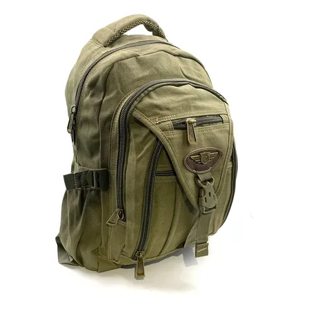 Mochila Lona Reforçada Diversos Bolsos