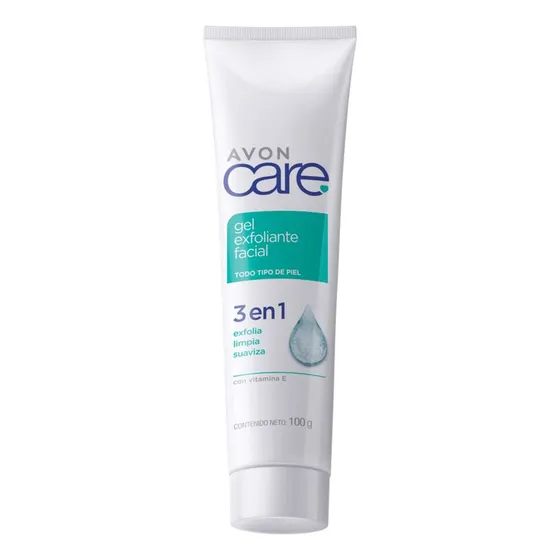 Avon Care Gel Exfoliante Facial 3 En 1  Limpieza 100g