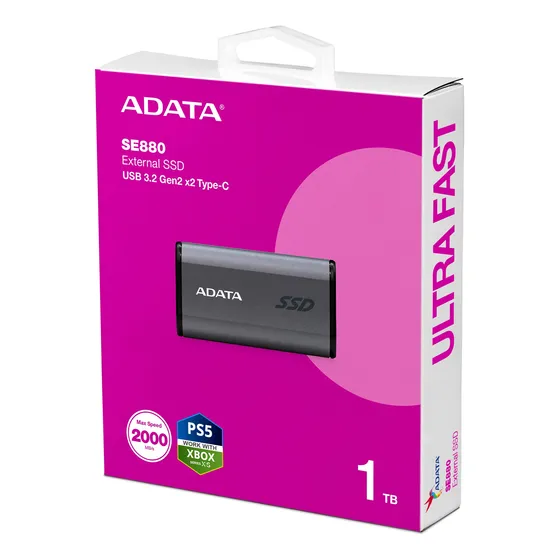 Ssd Disco Duro Externo Adata Solido Se880t 1 Tera Usb 3.2 Ge