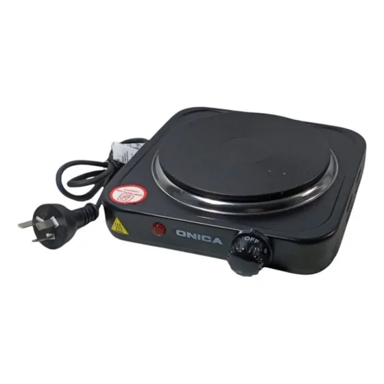 Anafe Electrico Una Hornalla Cocina 5 Velocidades Negro