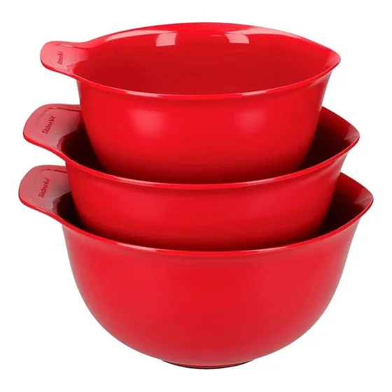 Set De Bowls Plasticos Para Mezclar 3 Pzas  Kitchenaid