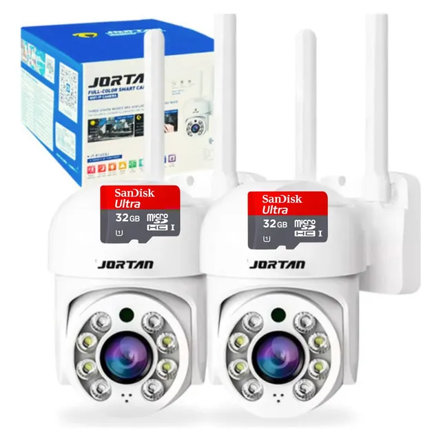Kit 2 Câmera De Segurança Jortan Monitoramento + 2 Cartões 