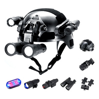 Paintball Helmet With Binoculars And Flashlight Paintball Helmet With Binoculars And Flashlight