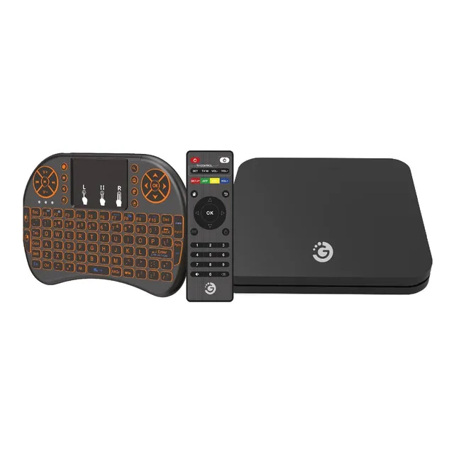 Combo Goldtech Tv Box Gbox Lite 4k Uhd Teclado Inalámbrico ®