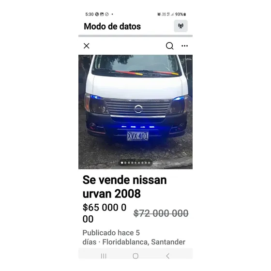 Nissan Urvan 2008 3.0 Diesel