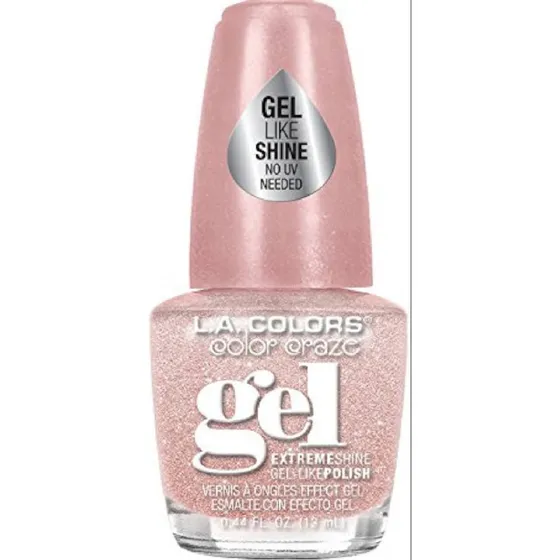 Pintura Esmalte De Uñas L.a.  Colors Gel Shine Polish Pink
