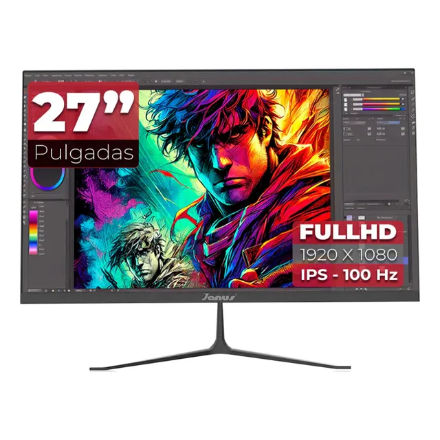 Monitor Janus 27  Ips Full Hd 100hz Parlantes Incorporados