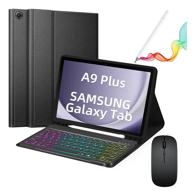 Teclado Para Tablet Funda Para Galaxy Tab A9 Plus Mouse 11''