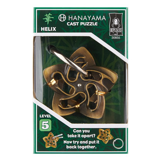Bepuzzled Hanayama Cast Metal Brain Teaser Puzzle, Helix Bepuzzled Hanayama Cast Metal Brain Teaser Puzzle, Helix