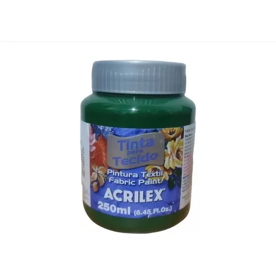 Tinta Para Tecido 250ml Verde Pinheiro Acrilex - 546