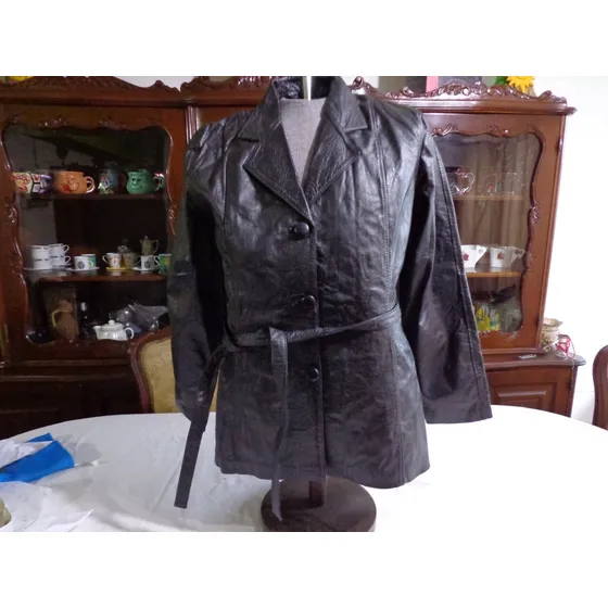 Chaqueta De Cuero Para Dama