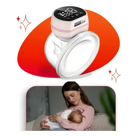Bomba Tira Leite Elétrica Portátil Mãos Livres 24mm Sem Bpa Extratora Silenciosa E Confortável Usb Recarregável Amamentação Leite Materno Não Precisa Segurar Tirar Leite - Marca Hardline