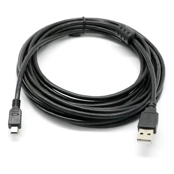 5 Metros Cabo Usb 5 Pinos Compatível Canon T5i T6 T6i T6s T7