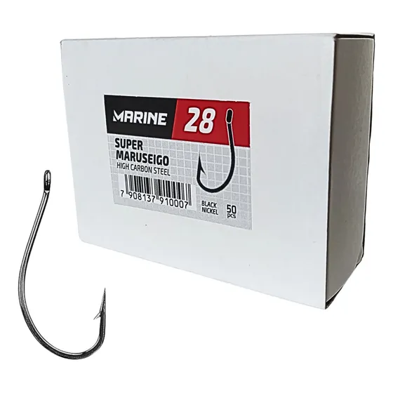 Caixa Anzol Super Maruseigo N 28 Marine 50 Unidades Pesca