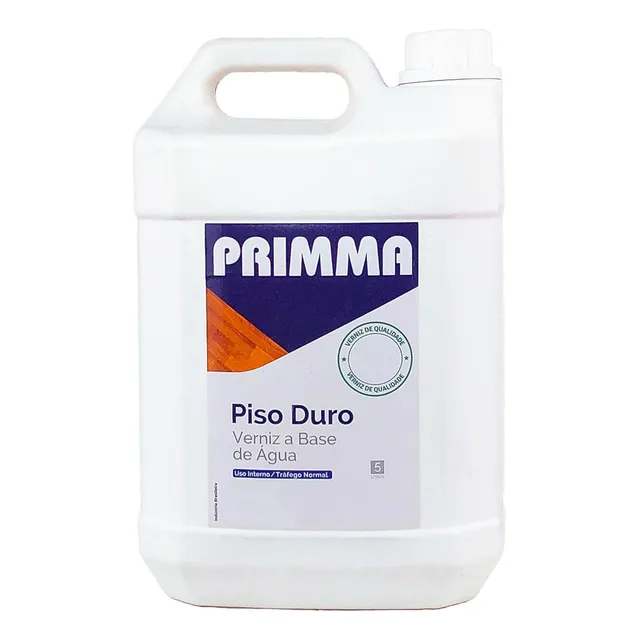 Primma Acetinado Piso Duro Vernize Base Agua Madeira Taco 5l