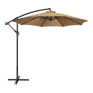 Mmi Ombrelone Lateral 3m Bege Com Base E Uv Mmi Ombrelone Lateral 3m Bege Com Base E Uv