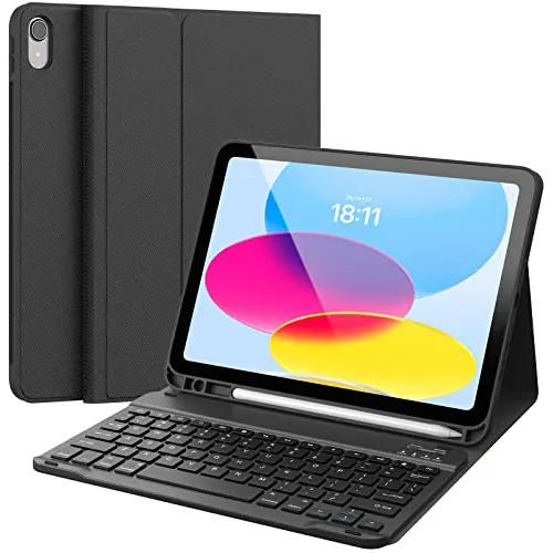 Funda Con Teclado Para iPad 10.9 10ma Gen Negro