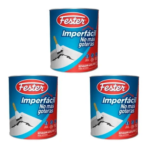 Kit Reparador Asfáltico Fester Imperfácil No Mas Goteras 3l