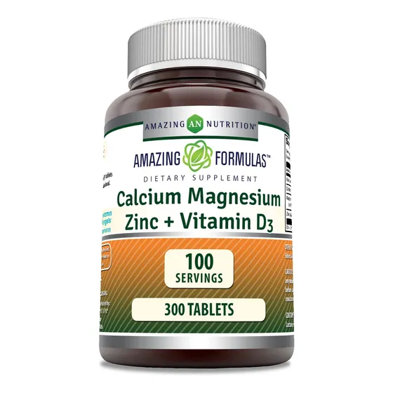 Suplemento Amazing Formulas: Calcio, Magnesio Y Zinc D3 300