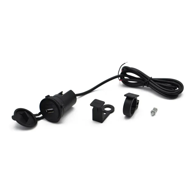 Cargador Usb 12v A Prueba Agua Sencillo Soportes Motocicleta