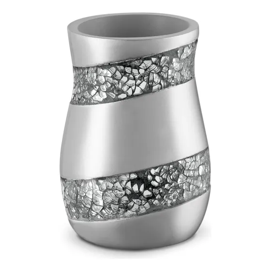 Dwellza Tazón Enjuague Bucal Gris Plata (3 X 3 X 4.5)