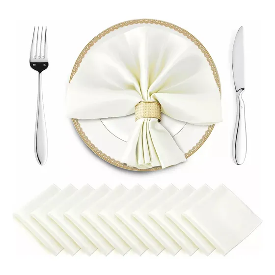 Set 20 Individuales De Mesa Servilletas En Tela 40x40 Cm